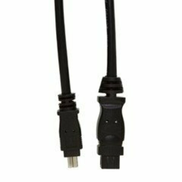 Swe-Tech 3C Firewire 400 9 Pin to 4 Pin cable, Black, IEEE-1394a, 3 foot FWT10E3-94003BK